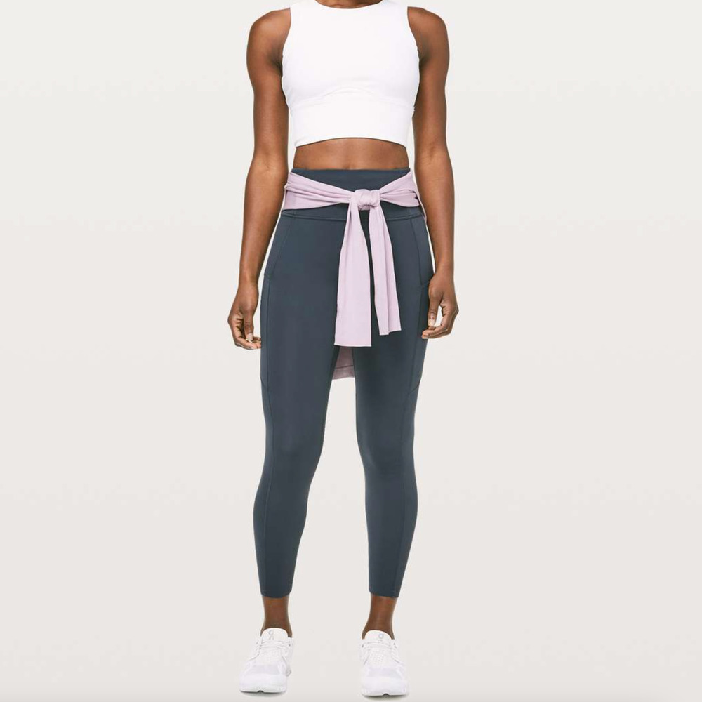 LULULEMON Fast & Free 7/8 Tight II *Non-Reflective Nulux 25" Melanite {D7}